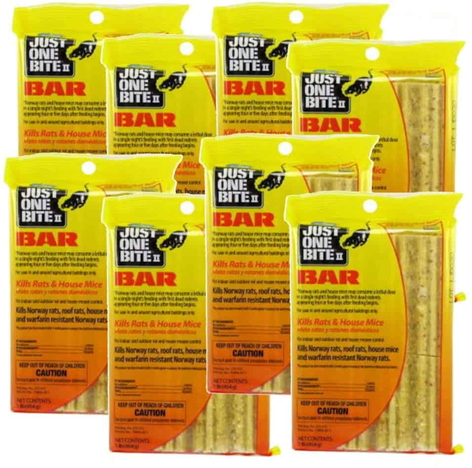 Just One Bite II 16 oz. Rodent Rat Bait Cake Blocks - warfarin resistant rodents