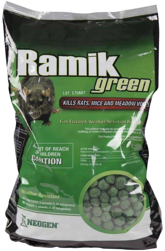 Neogen Ramik Green Fish Flavored Weather Resistant Rodenticide   Nuggets - weather resistant product   